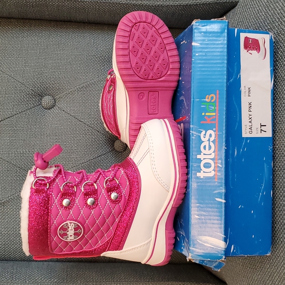 Totes Toddler Galaxy Pink Winter Boots